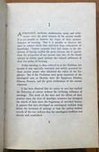 PHILOSOPHY OF ASTROLOGY - Manly P. Hall, 1st 1943 - OCCULT COSMIC MANIFESTATION