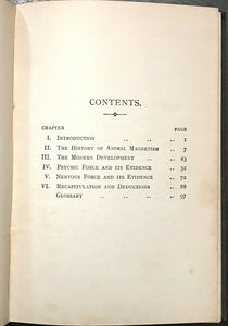 PSYCHIC AND NERVOUS FORCES - 1905 MEDIUMS MAGNETISM MIND READING TELEKINESIS