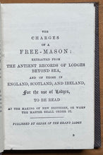 CONSTITUTIONS OF FREE AND ACCEPTED MASONS - Hervey, 1873 - FREEMASONRY
