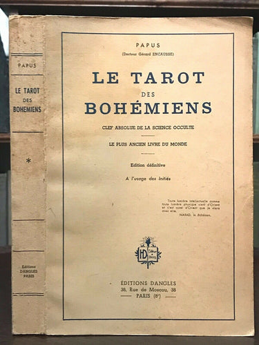 LE TAROT DES BOHEMIENS - Papus, 2nd 1911 OCCULT SCIENCE TAROT DIVINATION MAGICK