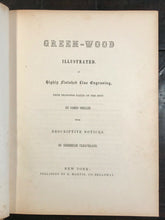 THE RURAL CEMETERIES OF AMERICA: GREEN-WOOD ILLUSTRATED - 1st Ed, 1847 GRAVEYARD