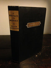 A PREFACE TO MORALS by Walter Lippmann, SIGNED, 1st Edition 1st Printing, 1929