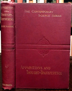 APPARITIONS AND THOUGHT-TRANSFERENCE - Podmore, 1894 - TELEPATHY CLAIRVOYANCE