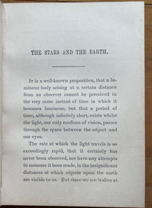 THE STARS AND THE EARTH - Eberty, 1882 - ASTRONOMY, SPACE, NATURAL SCIENCES