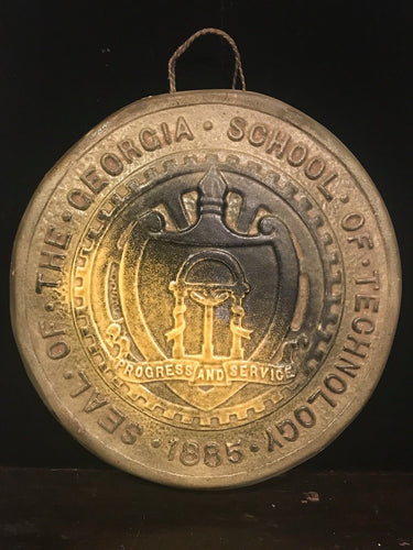 1885 - UNIVERSITY OF GEORGIA SCHOOL OF TECHNOLOGY / GA TECH GLAZED CERAMIC SEAL