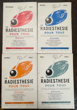 LA RADIESTHESIE POUR TOUS (11 ISSUES) - 1st 1961 DOWSING, DIVINATION, MAGNETISM