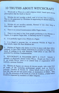 TRUTH ABOUT WITCHCRAFT - Morgan, 1995 - WITCHES WICCA PAGANISM RITUALS BELIEFS