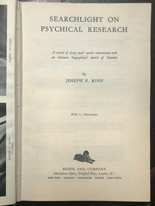 SEARCHLIGHT ON PSYCHICAL RESEARCH - 1st, 1954 OCCULT SUPERNATURAL MAGIC HOUDINI