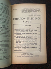 INITIATION & SCIENCE French OCCULT JOURNAL - April-Aug 1959 ALCHEMY METAPHYSICS