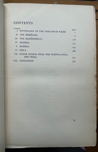 MYTHS OF THE HINDUS & BUDDHISTS - 1st 1914 ILLUSTRATED INDIAN MYTHOLOGY FOLKLORE