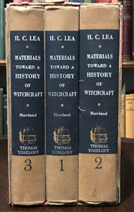 MATERIALS TOWARD A HISTORY OF WITCHCRAFT - 1st Ed, 1957 - 3 VOLS WITCHES SORCERY