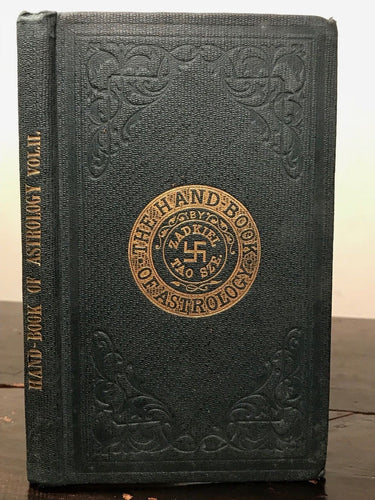 1863 - ZADKIEL, THE HANDBOOK OF ASTROLOGY - 1st Ed, ASTROLOGY OCCULT VERY SCARCE