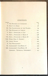 COMMONSENSE ASTROLOGY - de Wohl, 1940 - WWII ASTROLOGER MI5 HITLER NAZIS OCCULT