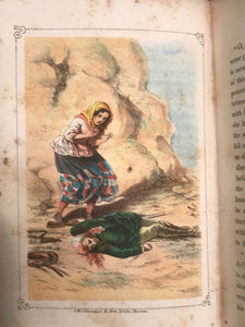 1856 - MOLLY AND KITTY, OR PEASANT LIFE IN IRELAND - Folklore Chromolithographs