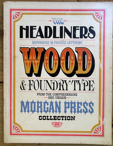 THE HEADLINERS - MORGAN PRESS COLLECTION - 1964 GRAPHIC DESIGN, FONTS, TYPEFACE