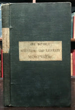 MONTHLY SCIENTIFIC MESSENGER: ASTROLOGY, ASTRONOMY - Simmonite, 1st 1843