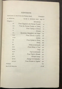 A YEAR AMONGST THE PERSIANS - Browne, 1st 1927 MIDDLE EAST EXPLORATION PEOPLE