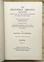 HEAVENLY ARCANA - 1907, Emanuel Swedenborg - THEOLOGY AFTERLIFE SPIRITS ANGELS