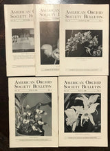 AMERICAN ORCHID SOCIETY BULLETIN, Original 1946 Issues (5 Journals) JUNE-OCTOBER