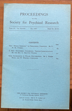 1945-1949 SOCIETY FOR PSYCHICAL RESEARCH - OCCULT DIVINATION ESP TELEPATHY