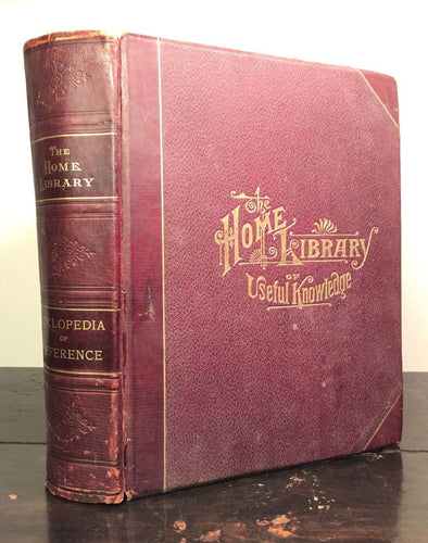 HOME LIBRARY OF USEFUL KNOWLEDGE; Cyclopedia of Reference R.S. Peale 1887 ILLUST