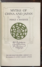 MYTHS OF CHINA & JAPAN - MacKenzie, 1920 - DRAGON SERPENT LORE GODS GODDESSES