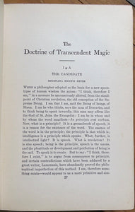 TRANSCENDENTAL MAGIC - Eliphas Levi, 1st 1910 - RITUALS MAGICK OCCULT GRIMOIRE