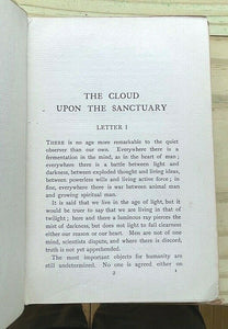 CLOUD UPON THE SANCTUARY - A.E. Waite, 1909 CHRISTIAN MYSTIC HERMETIC OCCULT