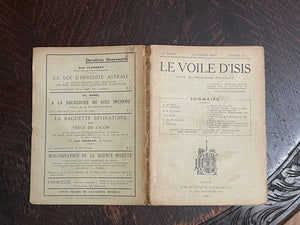 LE VOILE D'ISIS - Feb 1920 - French ESOTERIC STUDY ASTROLOGY OCCULT ALCHEMY