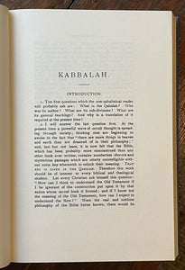 KABBALAH UNVEILED - Mathers, 1974 - MAGICK ZOHAR CABBAL KABBALIST GOLDEN DAWN