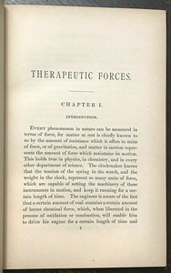 ON THE THERAPEUTIC FORCES - Mays, 1st 1878 IMPACT OF STIMULANTS NARCOTICS HEALTH