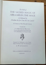 1948 BOOK OF SACRED MAGIC OF ABRA=MELIN THE MAGE - De Laurence MAGICK GRIMOIRE