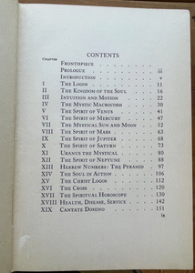 SOLAR LOGOS: STUDIES IN ARCANE MYSTICISM - Turnbull, 1st 1923 MAGIC SPIRIT SOUL