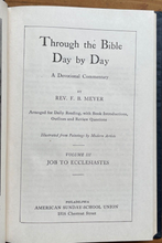 THROUGH THE BIBLE DAY BY DAY - Meyer, 1st 1914 - 7 Volumes CHRISTIANITY STUDIES