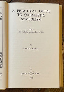 PRACTICAL GUIDE TO QABALISTIC SYMBOLISM - Knight, 1972 - KABALAH MAGICK TAROT