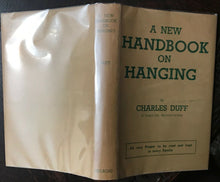 NEW HANDBOOK ON HANGING -  Duff, 1954 CRIME PUNISHMENT HANGMEN ART OF HANGING