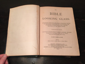 BIBLE LOOKING GLASS John Barber, 1875 Religious Emblems Allegories — Illustrated