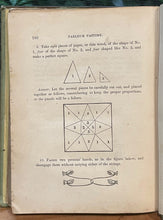 PARLOUR PASTIME FOR THE YOUNG - 1st 1857 MAGIC TRICKS, GAMES, PUZZLES, CHARADES