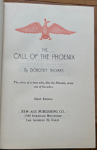 CALL OF THE PHOENIX - 1st 1945 - ANCIENT EGYPT SPIRITUALITY GREAT PYRAMID STORY