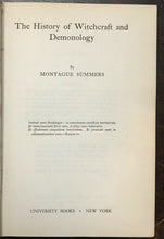 HISTORY OF WITCHCRAFT AND DEMONOLOGY - 1956, M. Summers - WITCHES DEMONS SORCERY