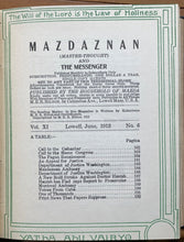 MAZDAZNAN AND THE MESSENGER - 1st 1912 - ZOROASTRIAN PAGANISM SPIRIT - 11 Issues