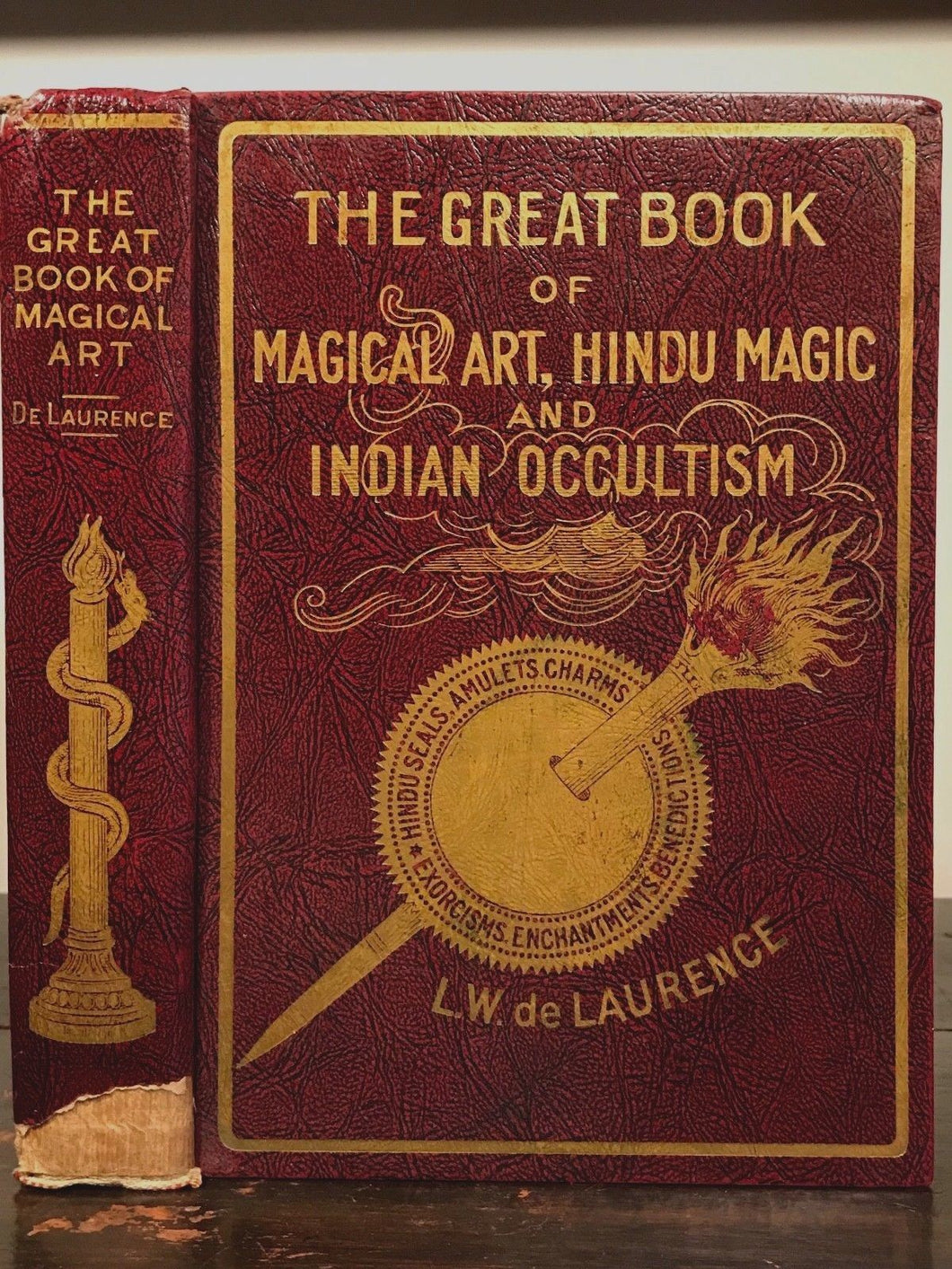 THE GREAT BOOK OF MAGICAL ART, HINDU MAGIC & INDIAN OCCULT - L.W. de LAURENCE