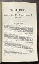1936-37 SOCIETY FOR PSYCHICAL RESEARCH - OCCULT PSYCHIC HYPNOTISM TRANCE ESP