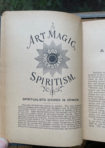 ART MAGIC, SPIRITISM - Britten, 1898 - MAGICK, MAGICAL ARTS, SPIRITS, OCCULT