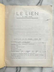 LE LIEN FRENCH OCCULT MAGAZINE - SEPT-OCT 1966 - ROUEN HIEROGLYPHICS KARMA