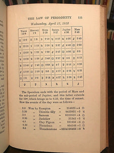 SEPHARIAL - THE KABALA OF NUMBERS - KABALISTIC NUMEROLOGY DIVINATION, Ca 1940s