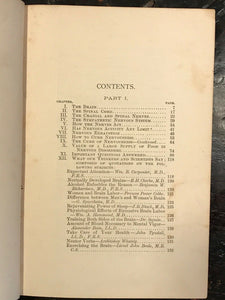 1879 - HYGIENE OF THE BRAIN AND NERVES AND THE CURE FOR NERVOUSNESS - Halbrook