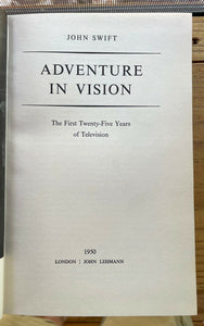 ADVENTURE IN VISION: THE FIRST 25 YEARS IN TELEVISION - 1st, 1950 - TV HISTORY
