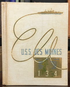 NAVY SIXTH FLEET Europe, Mediterranean CRUISE BOOK - 1952 - U.S.S. DES MOINES