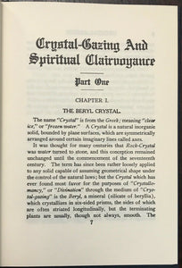 CRYSTAL GAZING & SPIRITUAL CLAIRVOYANCE - de LAURENCE, 1913 DIVINATION MAGICK